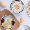 Миска для риса из нержавеющей стали с крышкой, миска для супа, миска для приготовленного на пару риса, не допускающая ожогов, для детей, маленькая миска, корейская кухня, кухонные принадлежности