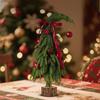 Рождественская елка ПЭ Кривая шея Набор для DIY украшения, Зашифрованное настольное украшение, Имитация маленького дерева