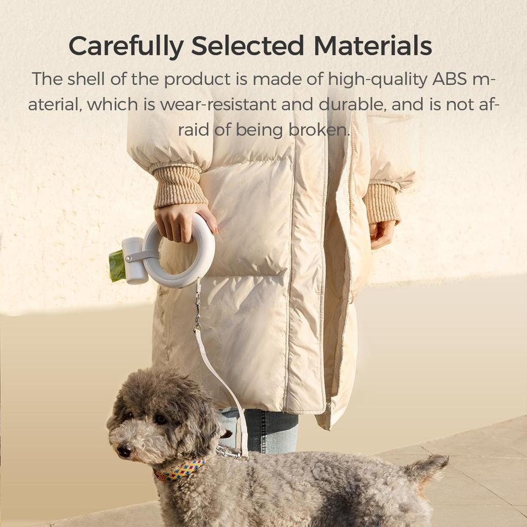 Сборщик фекалий для домашних животных Xiaomi Moestar с 10 мешками/рулонами, одноразовые мешки для мусора для собак с зажимом для поводка и коробкой