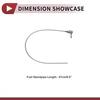 Heater Fuel Tank Standpipe Kit Heating Fuel Hose with Black Hose and 2PCS Clips