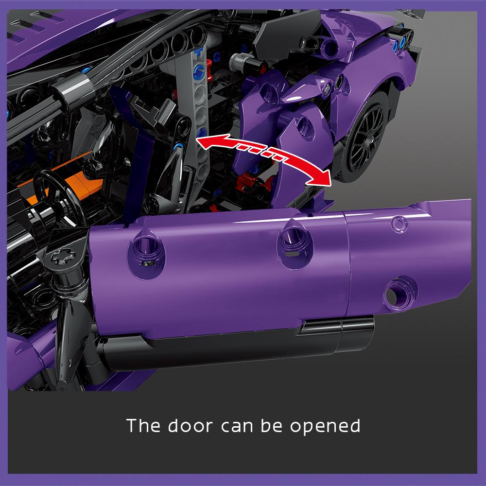 Нетоксичная модель спортивного автомобиля Aston Martin из строительных блоков, набор для сборки автомобиля Moc, подходит для взрослых и детей, игрушки для сборки, 1266 шт.