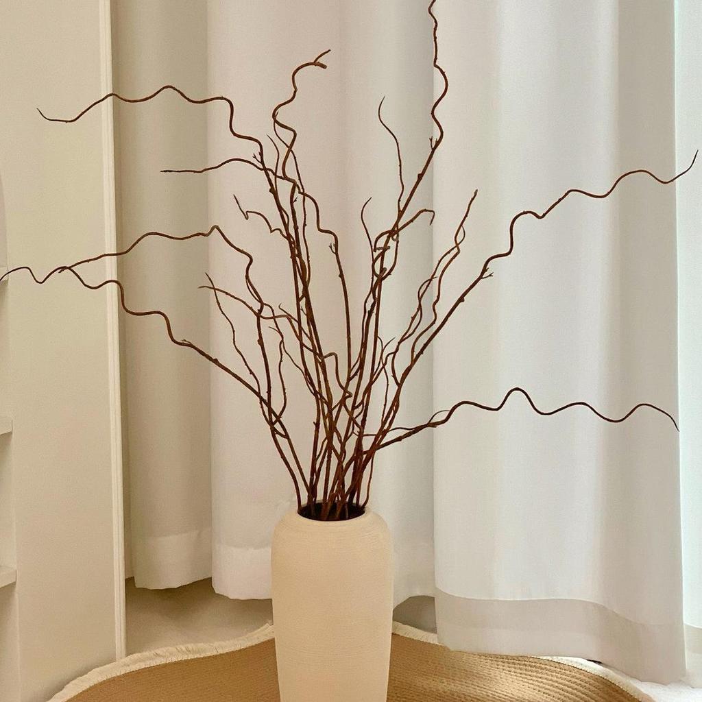 Wabi-sabi Artificial Dragon Willow Bouquet: High-End Decorative Vase Arrangement for Hotels & B&Bs.
