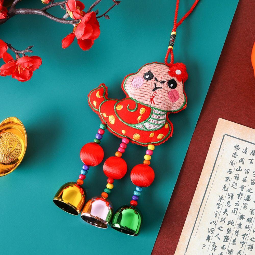 Подвески ручной работы в виде китайских счастливых мешочков. Традиционные новогодние подвески. Новогоднее украшение.