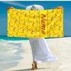 Personalized customized proof beach towel with Pokémon Pikachu pattern - soft, absorbent,quick-drying,perfect swimming,camping&bathing