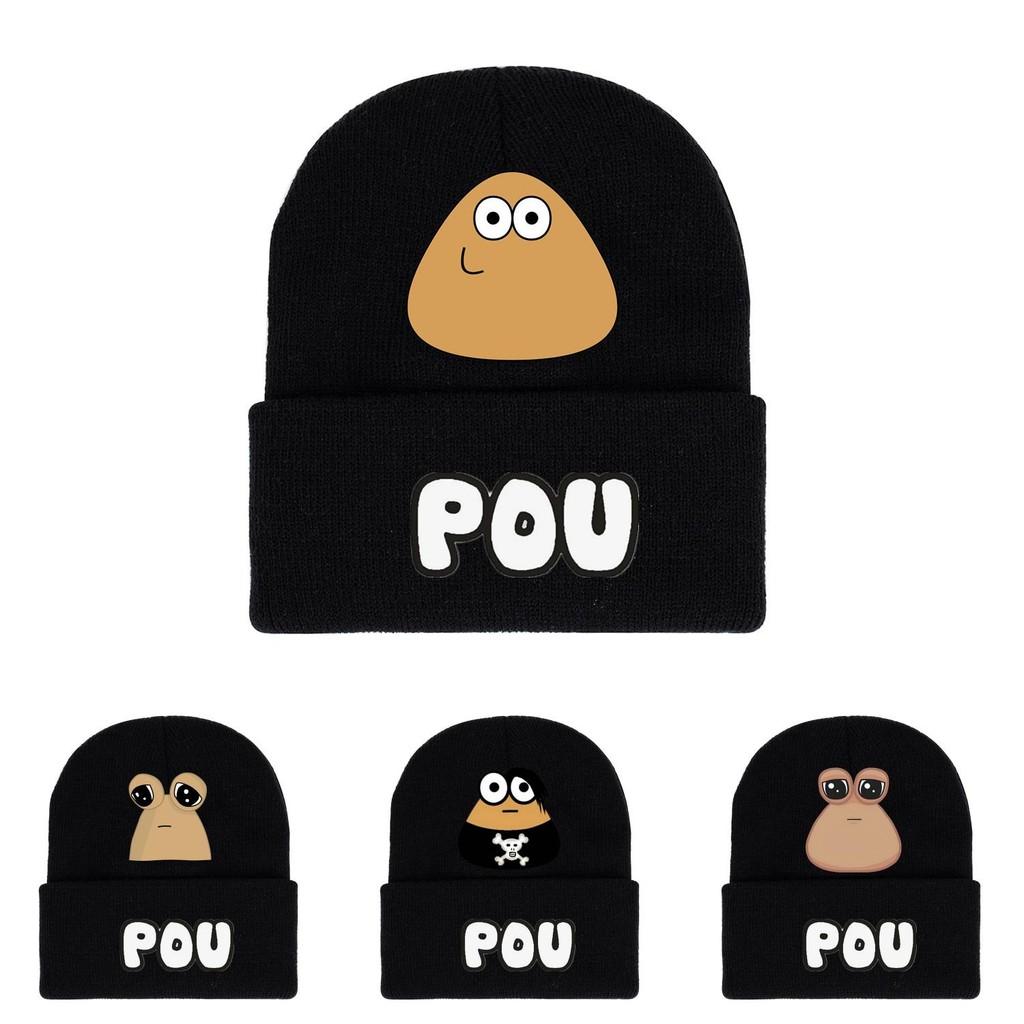 Pou Мой Питомец Инопланетянин Вязаная Шапка Акриловая Теплая Зимняя Шапка Для Взрослых Унисекс Снаряжение для Холодной Погоды