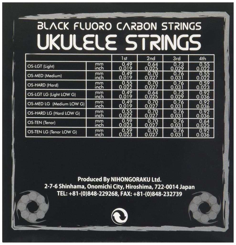 ORCAS набор струн для укулеле калибр сопрано OS-MED (средний концерт)