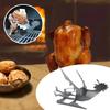 2025 New American Motorcycle BBQ Steel Rack with Beer Can Holder for Juicy and Funny Chicken Grilling Roast Barbecue Accessories To
