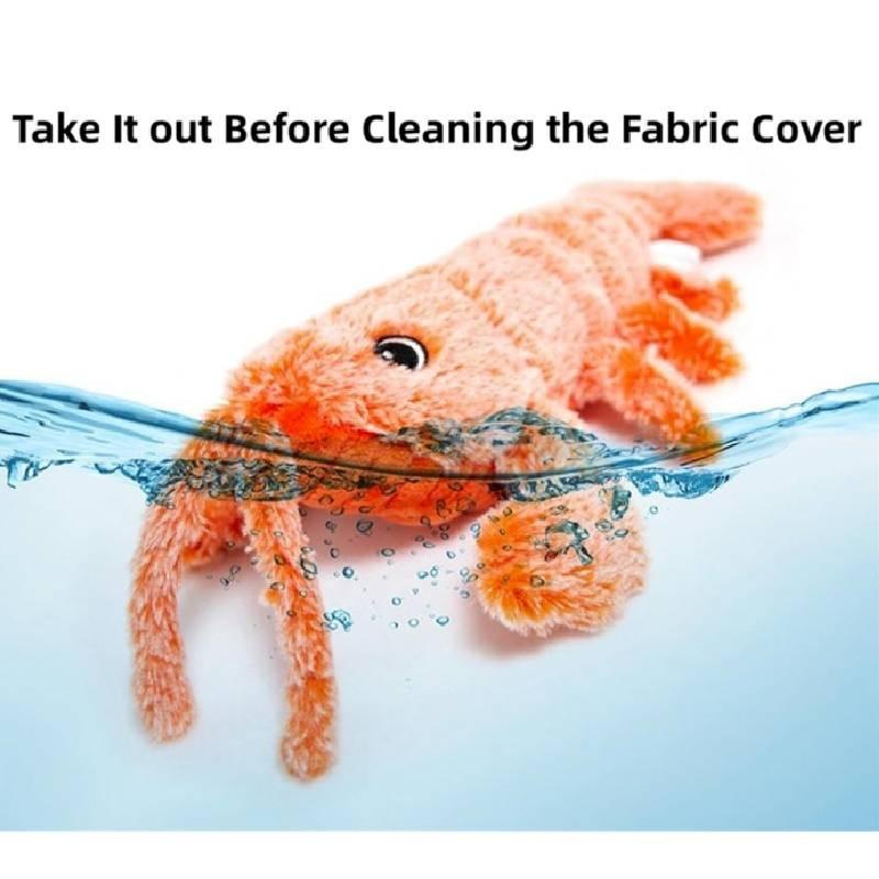 Floppy Lobster Dog Toys Plush Jumping Interactive Toy For Pet Play