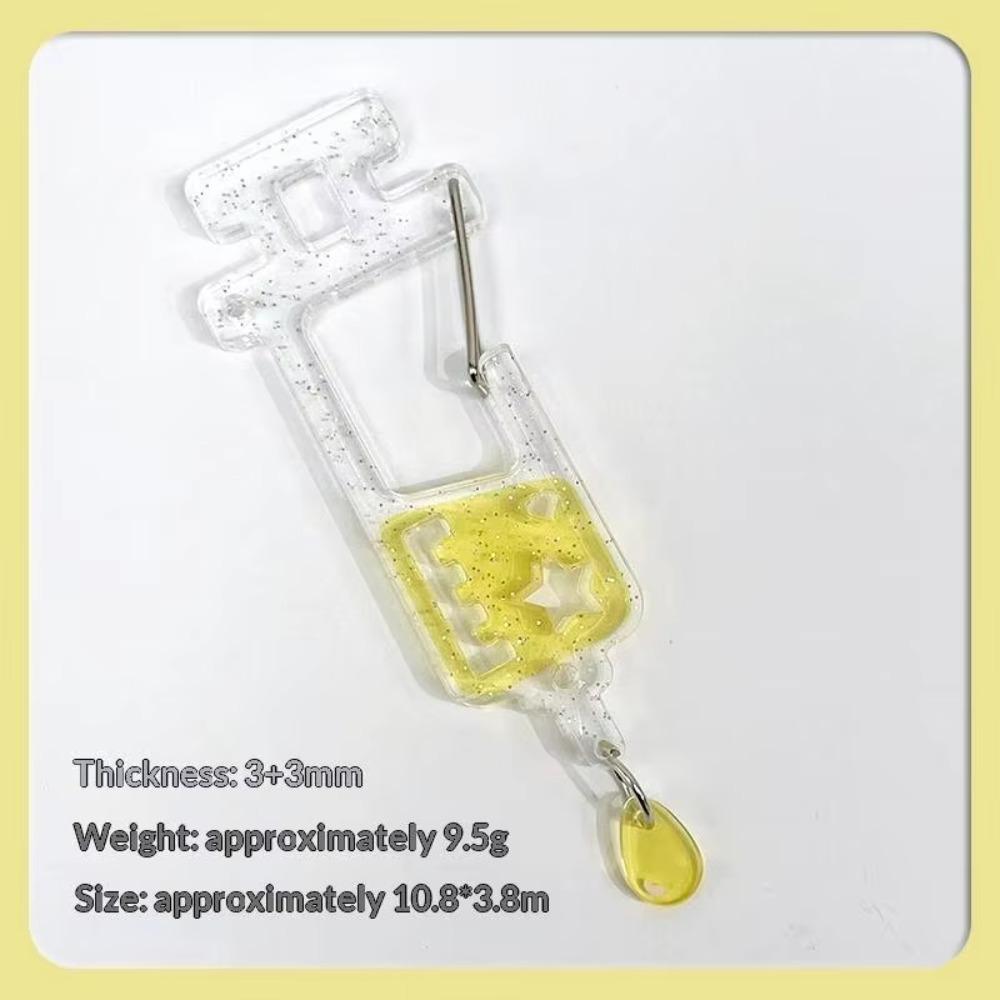 Cute Acrylic Backpack Charm Anime Candy Color Aesthetic Climbing Hook Backpack Keychain Bag Accessory