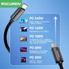 Rocoren 240 Вт 5 А USB Type-C Кабель Быстрая Зарядка PD 3.1 USBC Type-C Быстрая Зарядка Дата Кабель Для Samsung S23 Ultra Ноутбука
