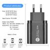 12 Вт USB C PD Настенное зарядное устройство с двумя портами QC3.0 Быстрая зарядка EU Вилка Портативное для командировок, офиса, дома