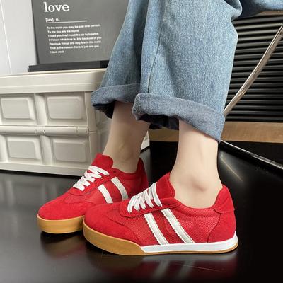 Узкие немецкие тренировочные кроссовки женские новые модели 2025 весна и лето универсальные дышащие легкие с мягкой подошвой популярные Forrest Gump