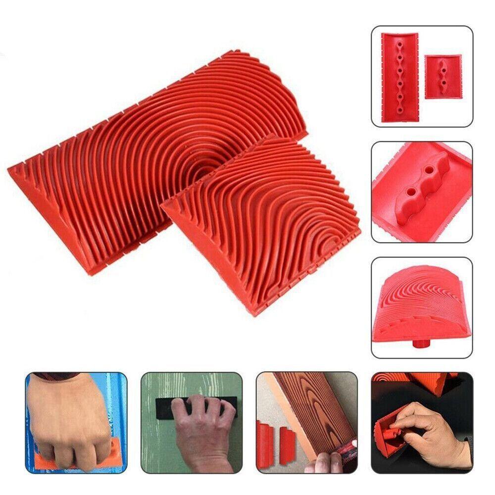 Резиновый ролик для имитации текстуры дерева, сделай сам, кисть для покраски стен, украшение дома, инструмент для текстурирования дерева