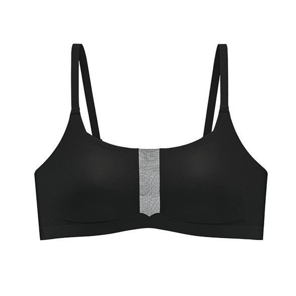 Comfortable seamless underwear, side-gathered women's big breasts show small summer ultra-thin models without steel rings, anti-sagging bra cover