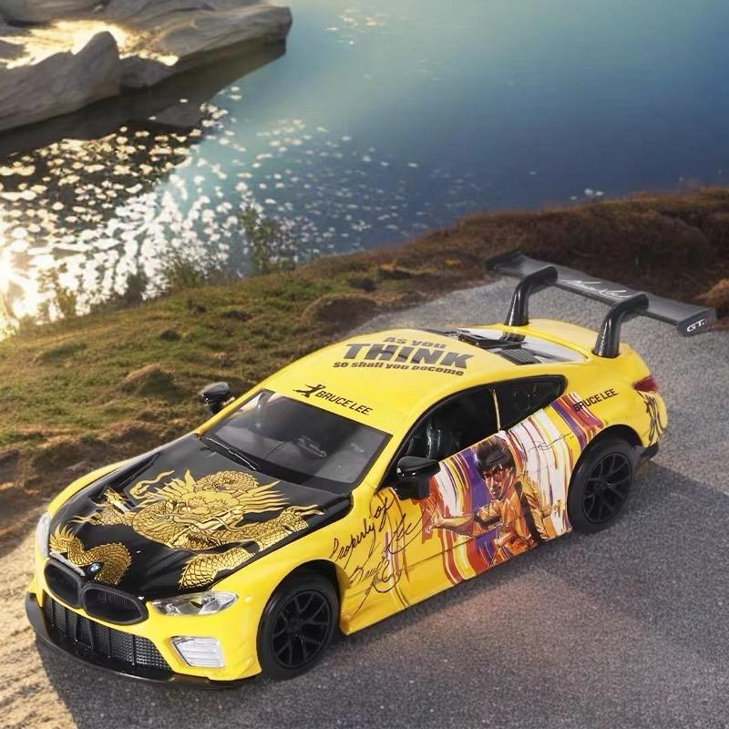 1/32 масштаб BMW M8 GTE Co фирменные стили литой масштаб модель автомобиля металлический миниатюрный автомобиль звук и свет детская игрушечная машинка подарок