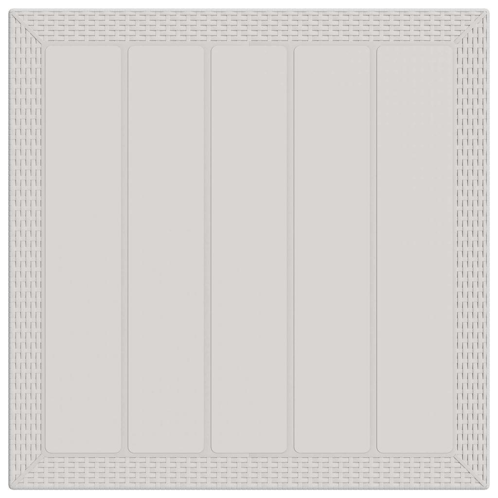 Garden Dining Set 5 pcs White and Light Grey PP