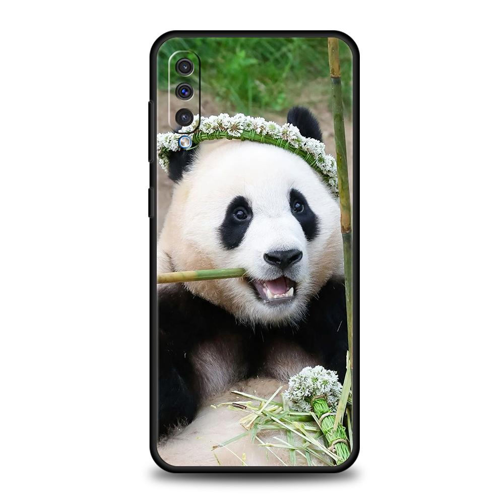 Чехол для телефона панда для Samsung A56 A36 A26 A24 A16 A14 A12 A32 A50 A70 A20S A22 A30 A40 A34 A54 A42 A52 A04s A06 5G