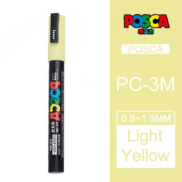 Маркер-краска Uni POSCA, 39 цветов PC-5M/44 PC-3M/36 PC-1M, Акриловые маркеры для рисования по камню, граффити, Художественные принадлежности