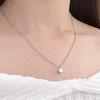 Gelluna Women's Surgical Cubic Round Chain Necklace M-42 All (6mm+8mm) 2 pieces