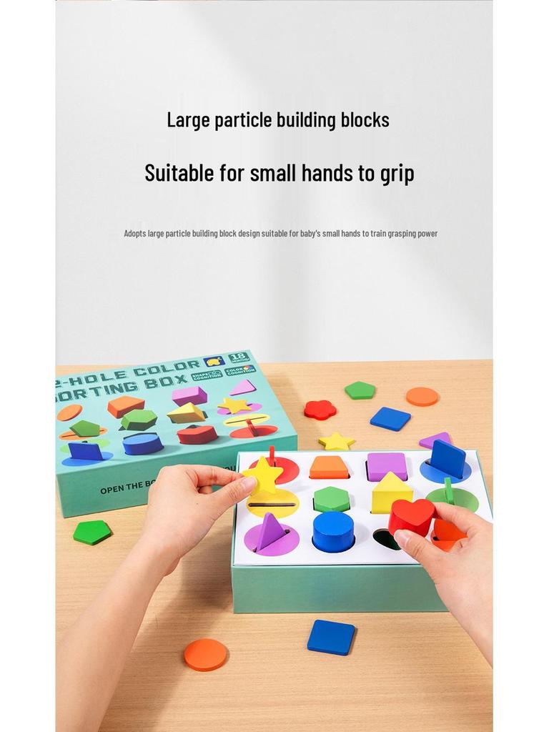 Kids' Shape & Color Sorting Coin Box: Early Learning Cognitive & Motor Skills Toy