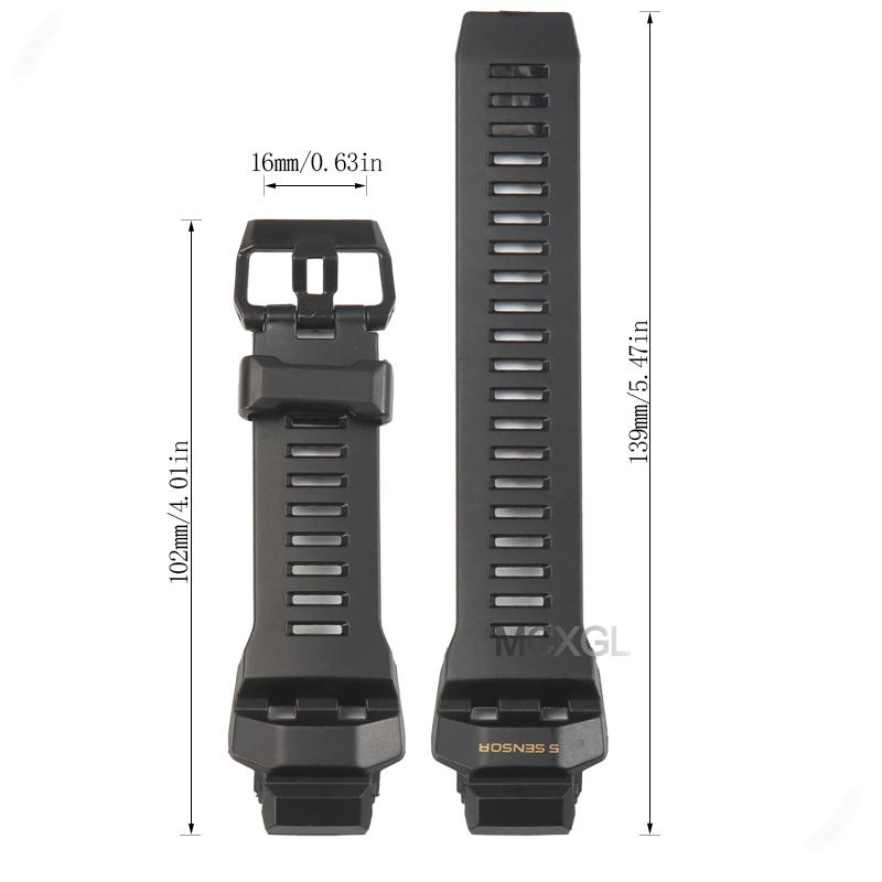 Резиновый Ремешок Для Casio G-Squad GBD-H1000-1A7JR Мужской Ремешок GBD-H1000 GBD H1000 Запасной Браслет
