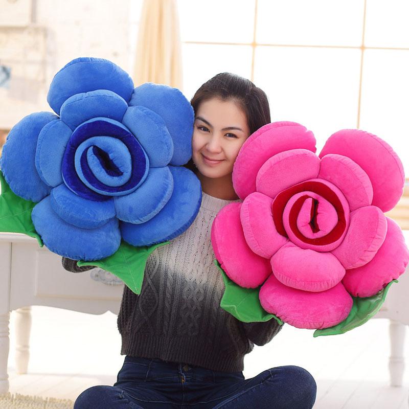 3D Роза Подушка для Дивана - Роскошный Домашний и Свадебный Декор, Идеальный Подарок на День Святого Валентина