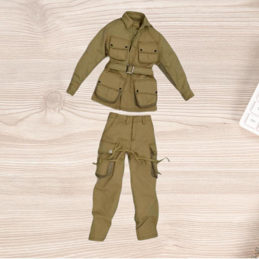 2x 1/6 масштаб мужской фигурки полный комплект униформы, костюм, мини-пальто и брюки модель для куклы 12"