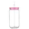 Прозрачный пластиковый стакан с цветной крышкой поставляется с соломинкой и крышкой для стакана. Можно использовать для молока, кофе, защищен от проливания. 16 унций