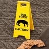 Small Cat Vomit Sign Garden Yard Warning Sign Pedestrians In Area Floor Sign Ornament Dog Vomit Caution Sign Funny Gifts