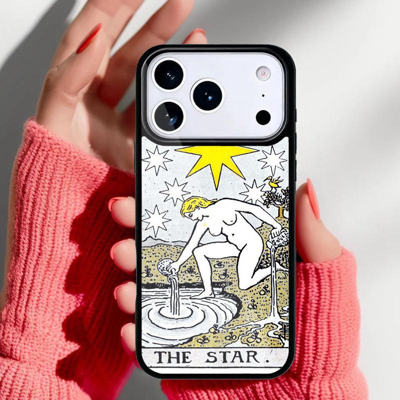 Чехол для телефона с картой Таро, астрологией, Солнцем и Луной для iPhone 17 Air 16e 15 14 13 Pro Max Задняя крышка для 12 11 Pro Coque