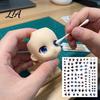 Decorative Eye Stickers for Crafts Dolls, DIY Water Transfer Decals, Multi Size Anime Realistic Colorful Eyes Crafting And Character