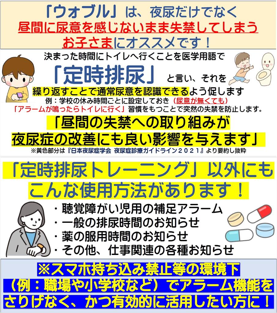 Bedwetting Alarm Alarm Watch Powerful Nighttime Bedwetting Daytime Alarm Watch Regular Urination Training Starter Set for [WetStop 3] + (Blue) [Wobble