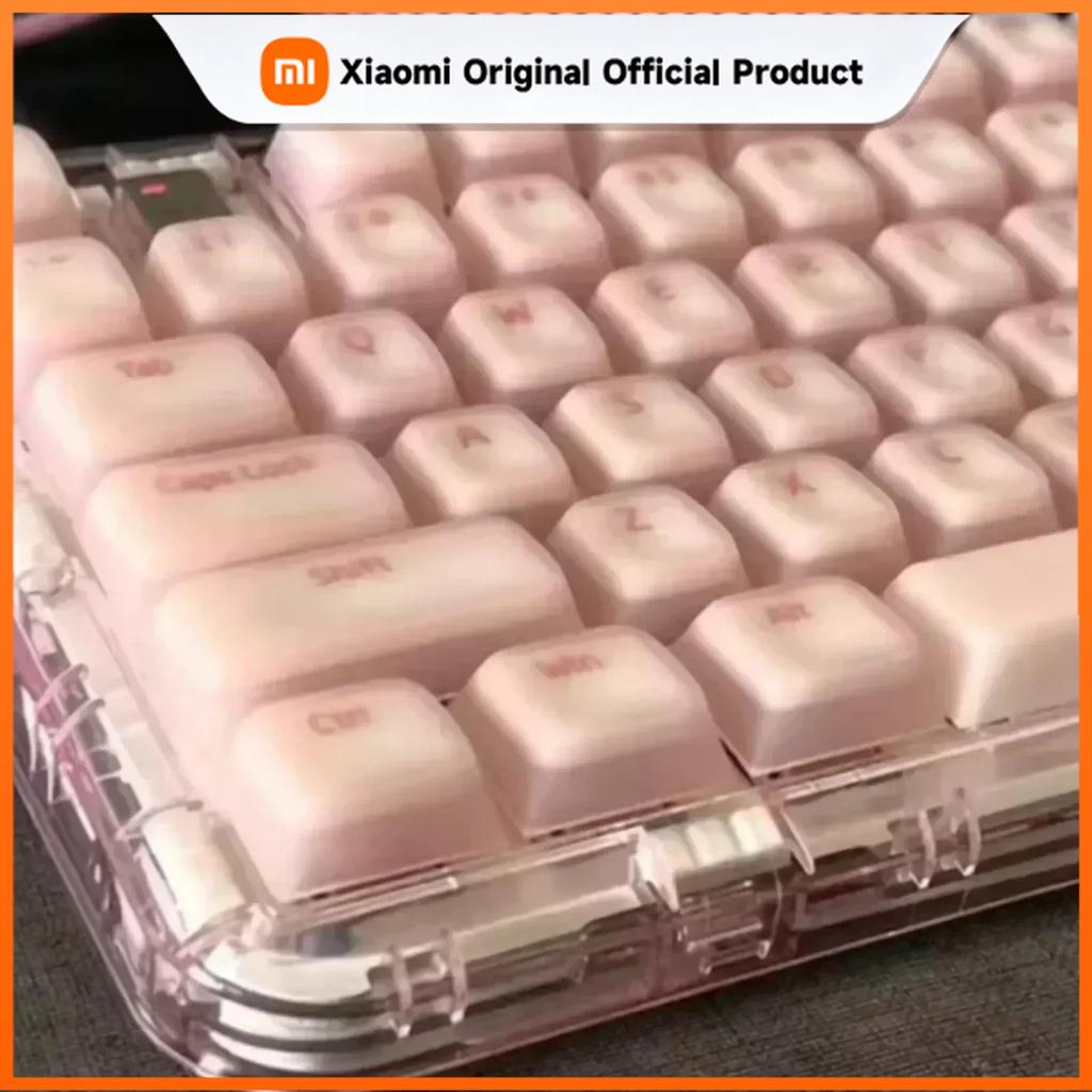 Xiaomi Полупрозрачные силиконовые колпачки для клавиш CHERRY PBT Дофаминовые бесшумные для 21/61/87/104/108 механических клавиатур