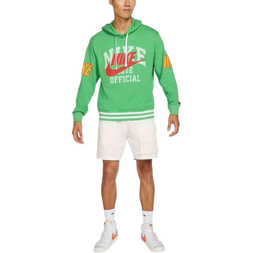 Nike Мужская толстовка с капюшоном и длинным рукавом с логотипом Свитшот Светло-зеленый DD6169-362