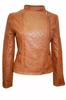 Brown Genuine Biker Handmade Women's New Lambskin Stylish Jacket Soft Leather