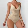 Belly Contracting Cross Belt Body Shapers Seamless Mesh Transparent Bodysuit  Girls