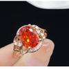 BELLA BOX Fenda Zircon Network Red Live, новый продукт, полый комплект темпераментной группы с открытым кольцом из розового золота 18 карат для женщин