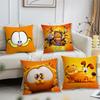 The Cushion Cover Comfortable Soft Pillow Case For Sofa Cute Living Room Home G-Garfields Cartoon Office Decor Protective Covers