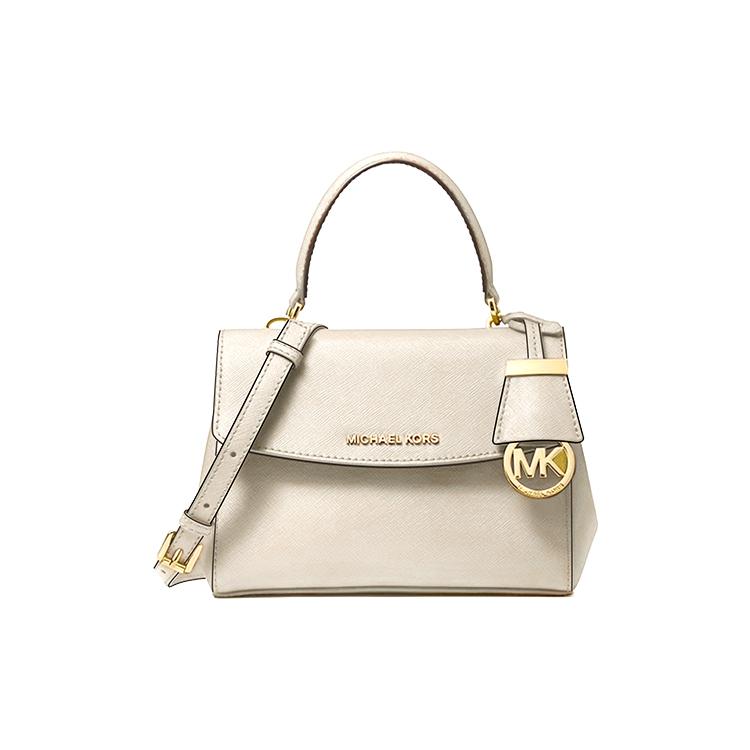 MICHAEL KORS Ava Cow Leather Handbag Mini Womens Milk White 32F5GAVC1L289