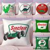 Подушка с принтом Sinclair Motor Oil, плюшевая ткань, мягкая, двусторонняя печать, скрытая молния, наволочка для диванной подушки, декор для дома