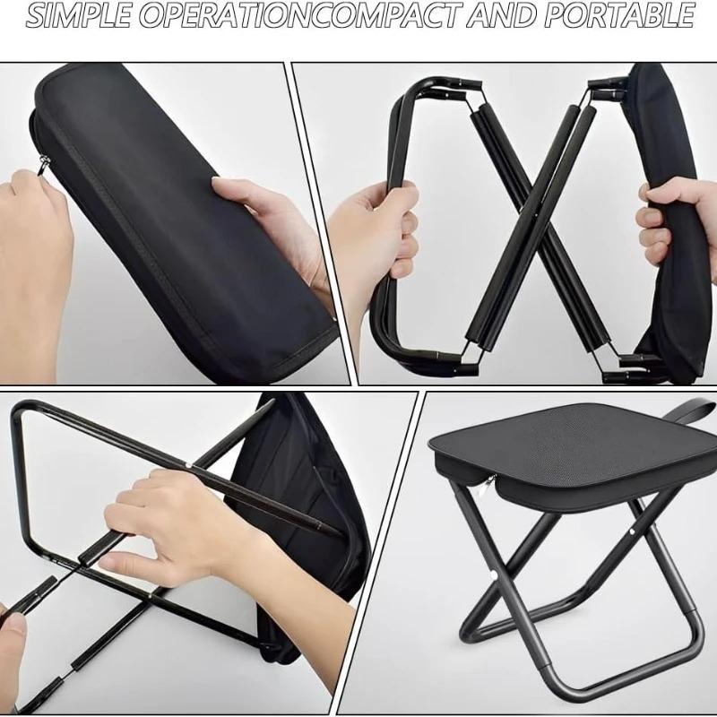 Portable Folding Stool Fishing Folding Chair Camping Chairs Ultra Light Outdoor Camping Picnic Travel Lightweight Folding Seat