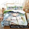 Аниме Метод Небес Sora no Metho Постельный комплект Пододеяльник Комплект для кровати Покрывало Наволочка Одеяло Кинг Размер Квин Размер Мальчики Взрослый