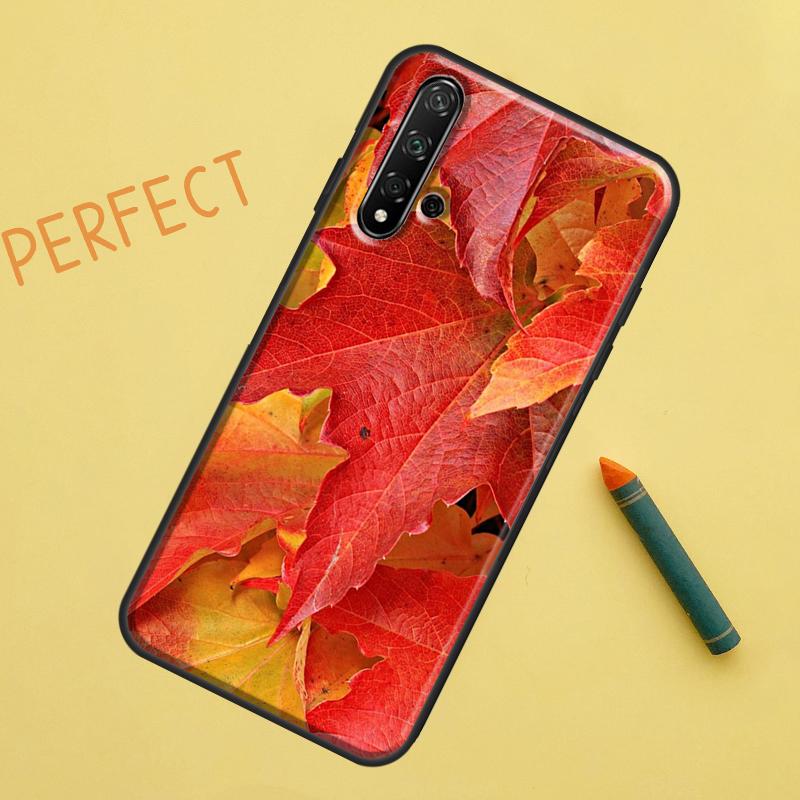 Autumn Leaves Case For Huawei Nova Y90 Y70 Y61 Y60 9 10 SE Nova 5T 11i 8i 7i 3i P20 P40 P30 Lite P60 Pro
