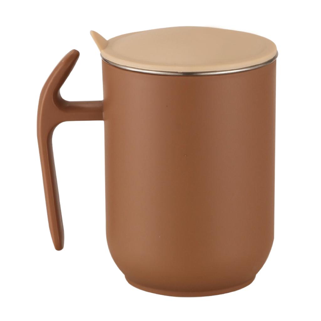 Кружка для кофе 500 мл Большой вместимости Кружка из нержавеющей стали 304 с крышкой и ручкой Съемная Двухслойная Изолированная Чашка для воды Посуда для напитков