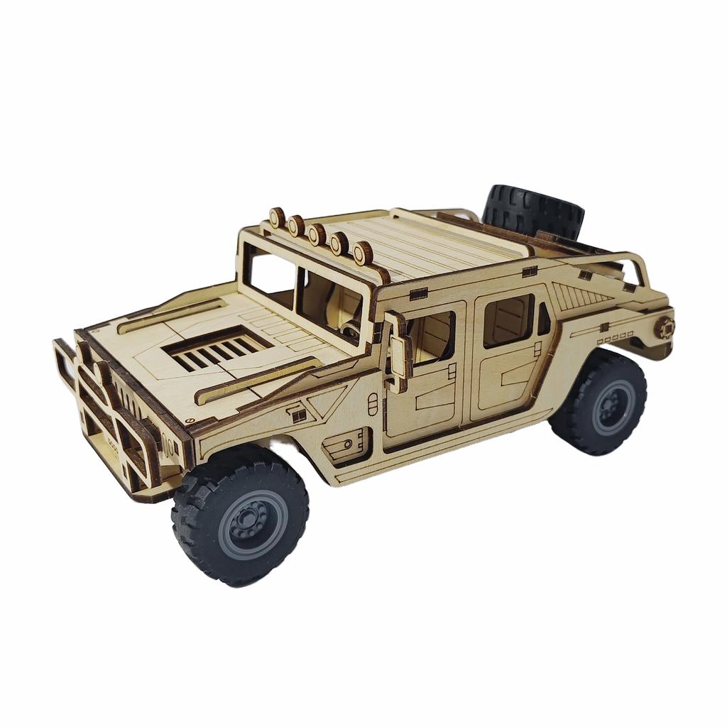 Adult 3D Wooden Puzzle Off-Road Vehicle Handmade DIY Craft Model Kit Birthday and Christmas Gift