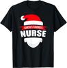 2025 Santa's Favorite Nurse T-Shirt Funny Christmas Shirt Short Sleeve T-Shirt Cotton Harajuku Style Unisex Fashion Casual Tops