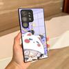 Чехол для телефона Caleb Love And Deep Space для Samsung S25 Ultra S23 S22 S24 S20 Fe S21 Plus A54 A53 A16 Стеклянная крышка