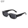 Travel Small Rectangle Square Frame Eyewear Eyeglasses Women Sunglasses Sun Glasses