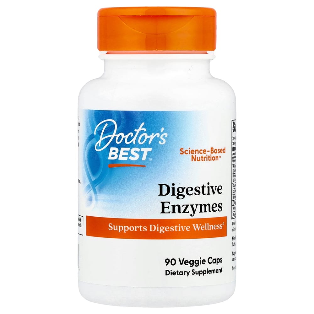 Doctor's Best Digestive Enzymes Veggie Capsules, 90 Count