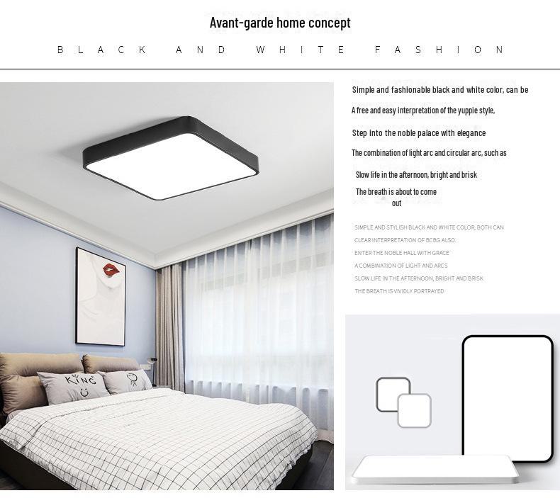 Современный прямоугольный светодиодный потолочный светильник - акриловый светильник для гостиной, спальни или балкона